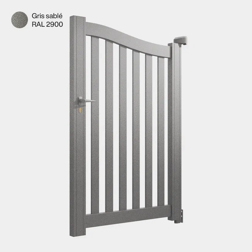 Portillon aluminium: Portillon Berlin Gris sable RAL 2900