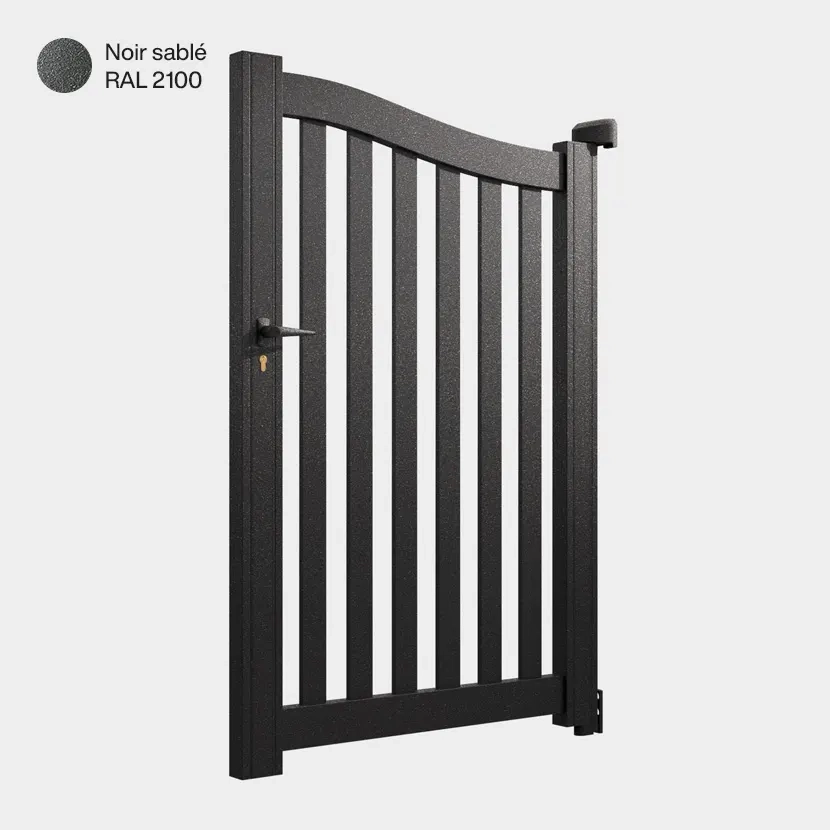 Portillon aluminium: Portillon Berlin Noir sable RAL 2100