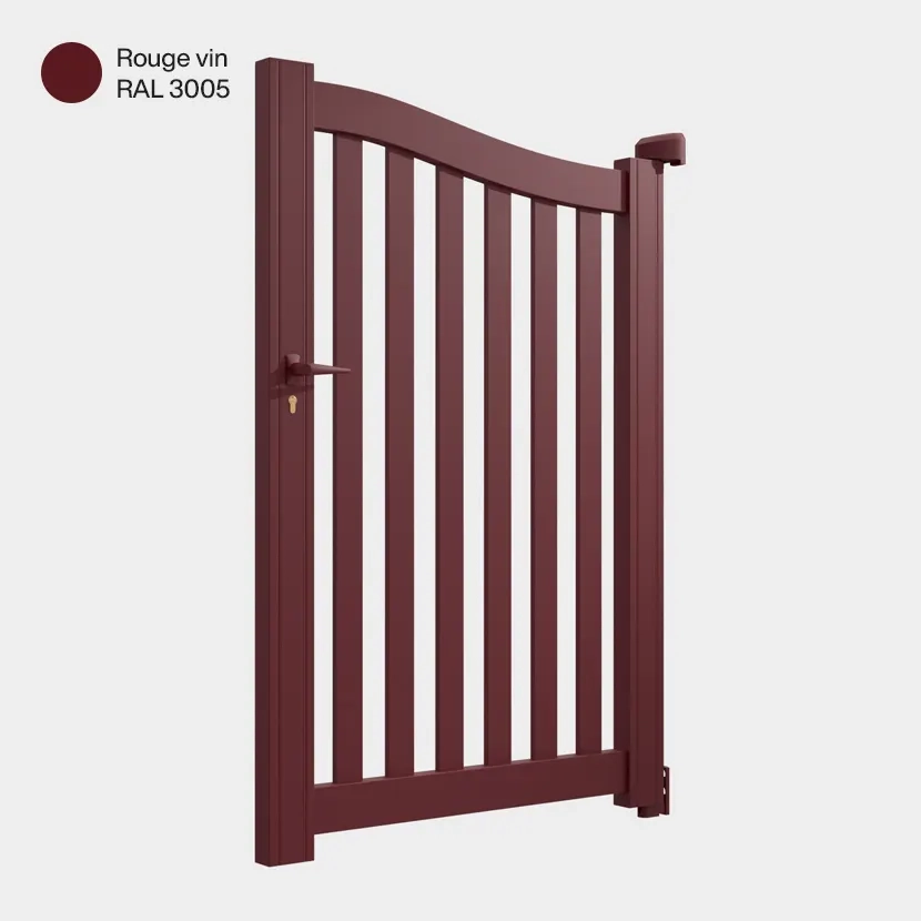 Portillon aluminium: Portillon Berlin Rouge pourpre RAL 3004