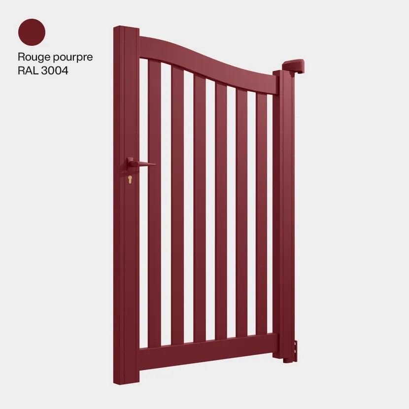 Portillon aluminium: Portillon Berlin Rouge Vin RAL 3005