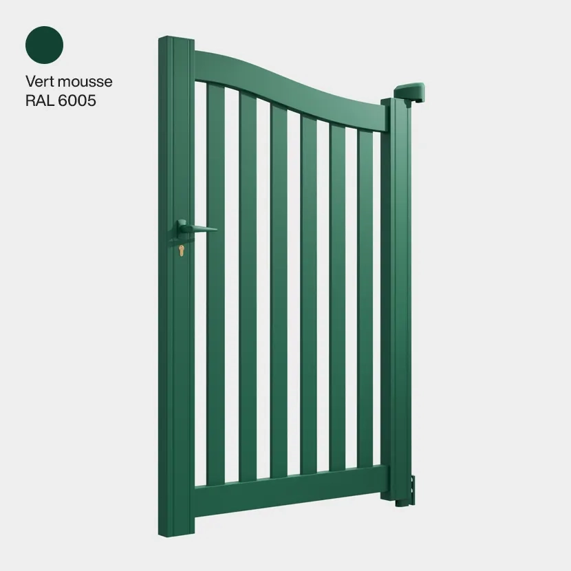 Portillon aluminium: Portillon Berlin Vert Mousse RAL 6005