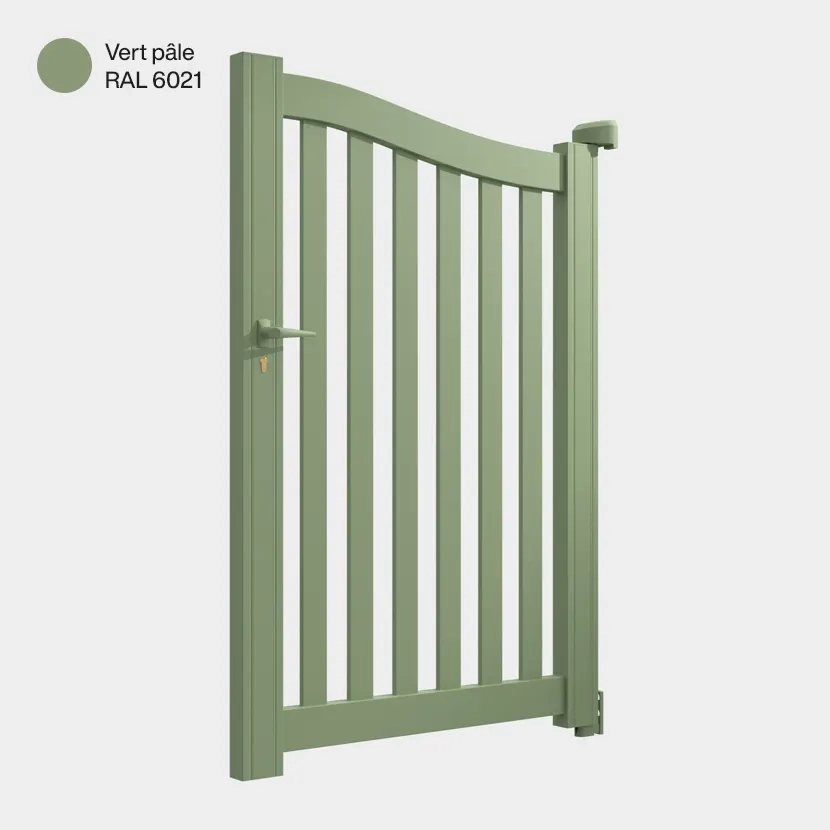 Portillon aluminium: Portillon Berlin Vert pale RAL 6021