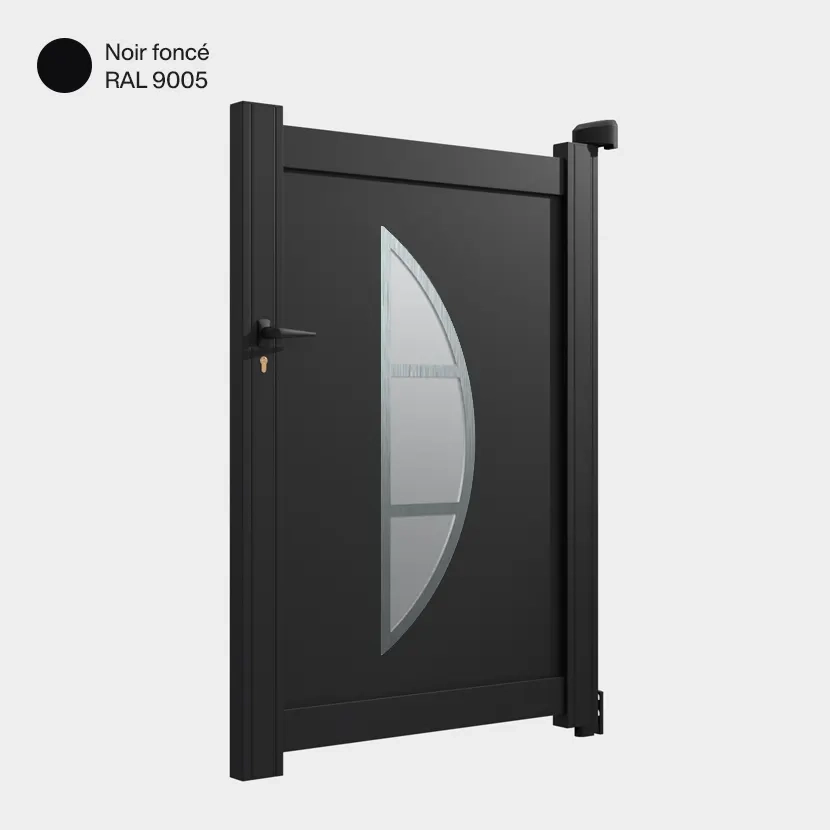 Portillon Bille Noir Foncé RAL 9005