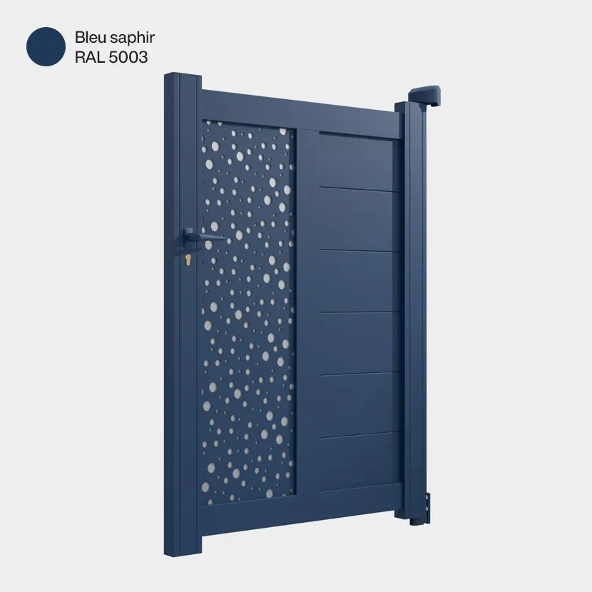 Portillon aluminium: Portillon Bordeaux Bleu saphir RAL 5003