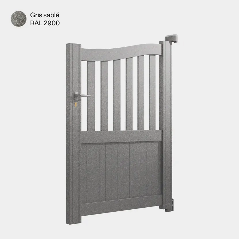 Portillon Caire Gris Sablé RAL 2900