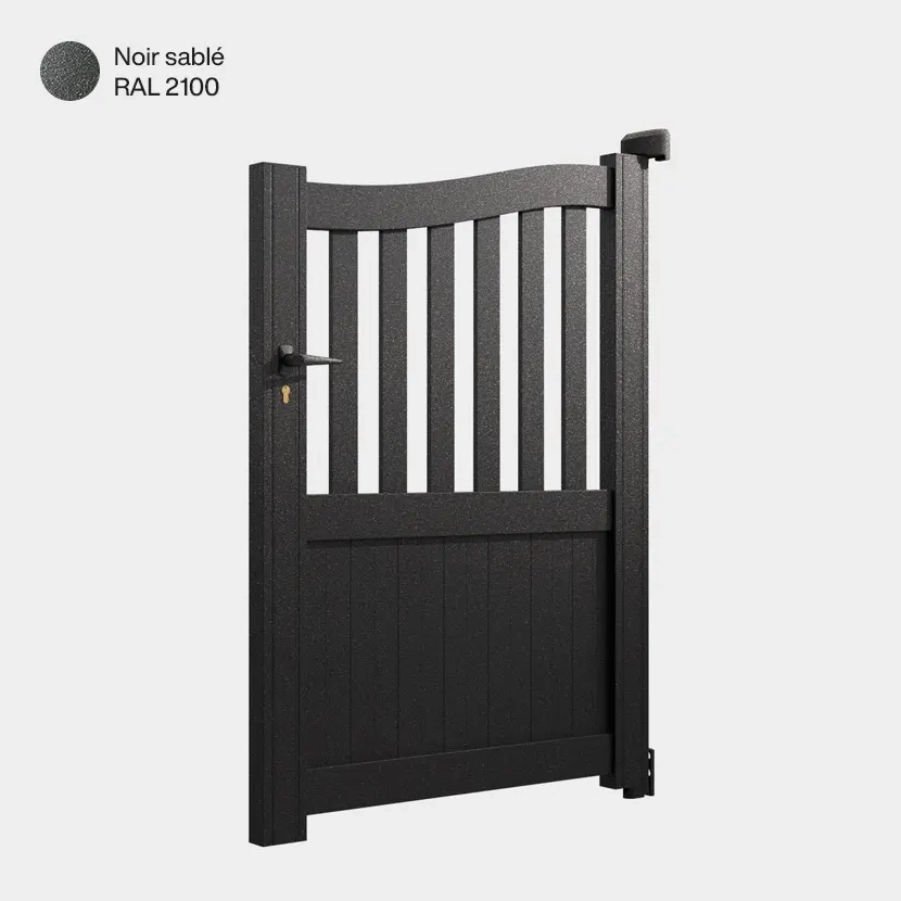 Portillon Caire Noir Sablé RAL 2100