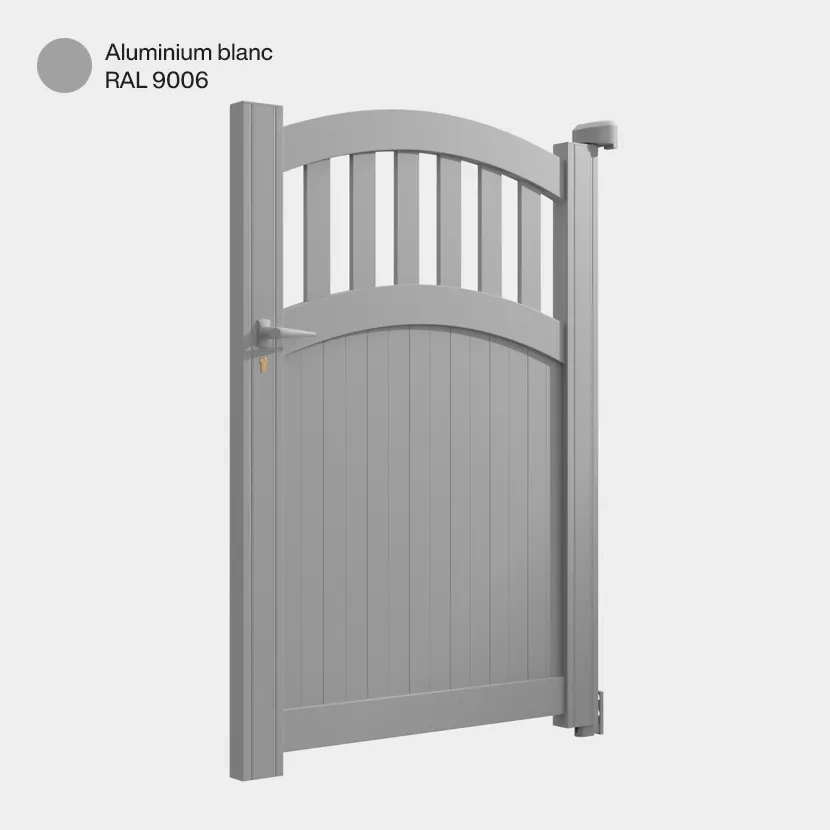 Portillon aluminium: Portillon Calvi Aluminium blanc RAL 9006