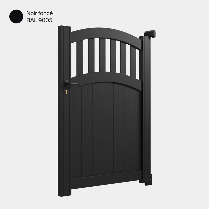 Portillon aluminium: Portillon Calvi Noir fonce RAL 9005