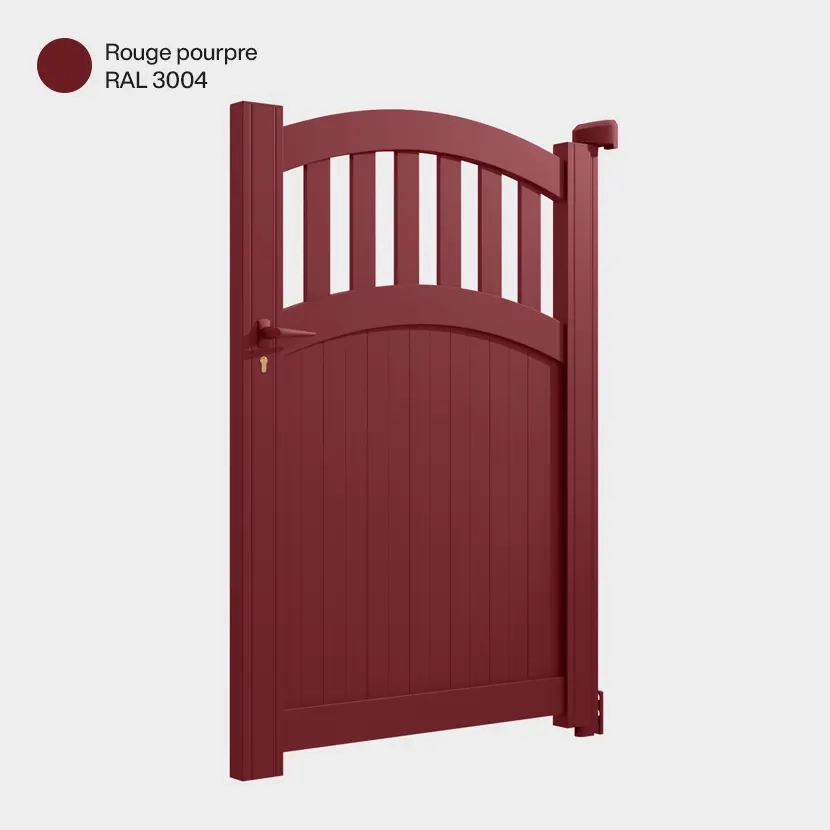 Portillon aluminium: Portillon Calvi Rouge pourpre RAL 3004