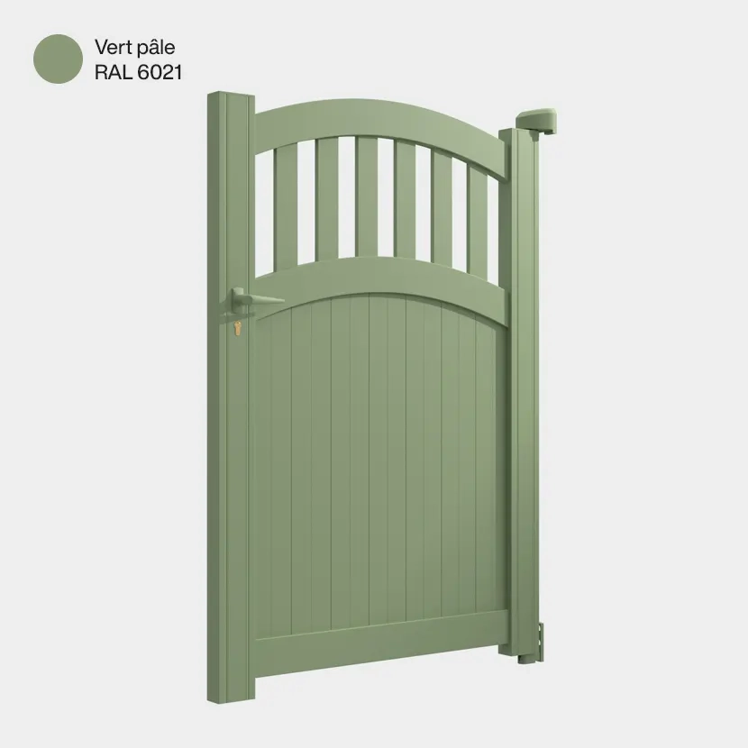 Portillon aluminium: Portillon Calvi Vert pale RAL 6021