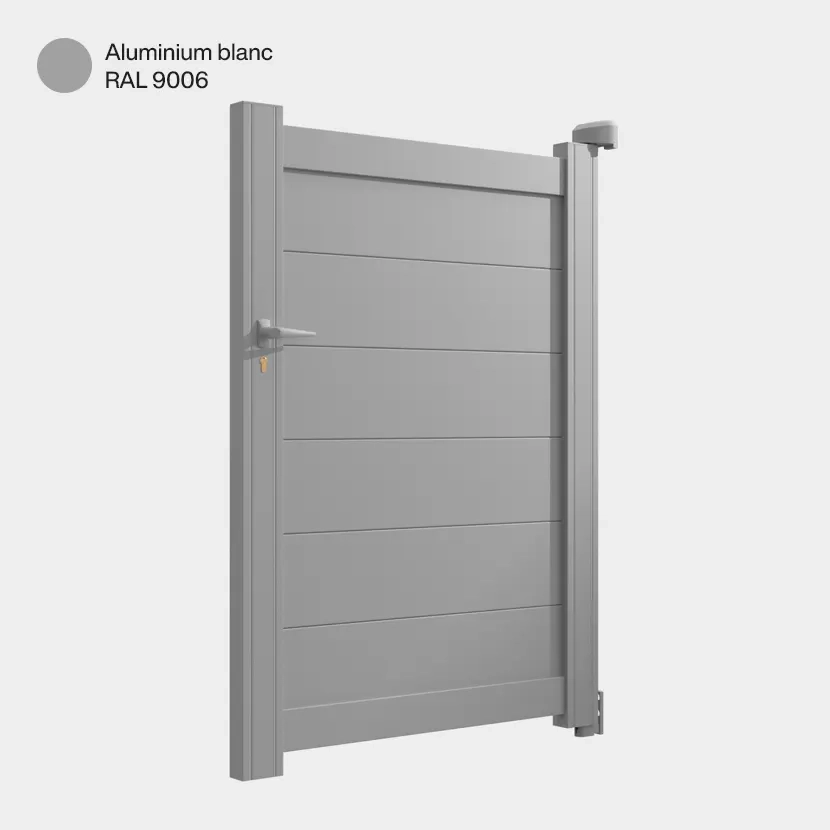 Portillon aluminium: Portillon Cincinnati Aluminium blanc RAL 9006