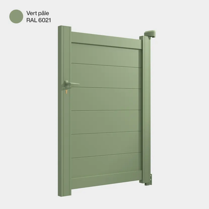 Portillon aluminium: Portillon Cincinnati Vert pale RAL 6021