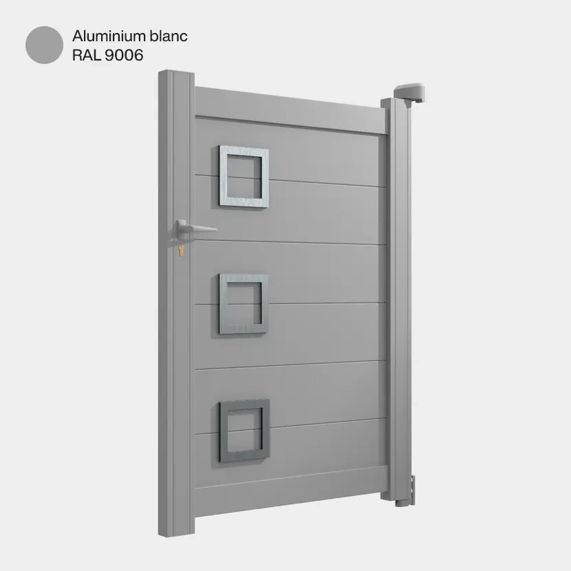 Portillon Cleveland Aluminium Blanc RAL 9006