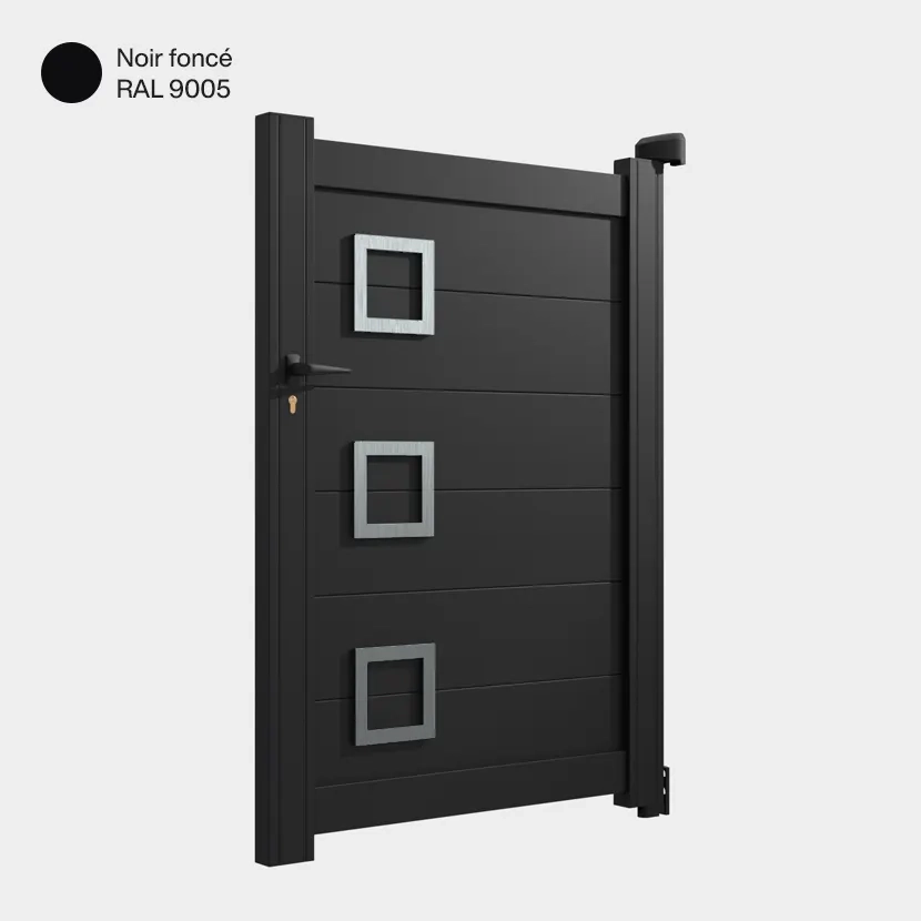 Portillon Cleveland Noir Foncé RAL 9005