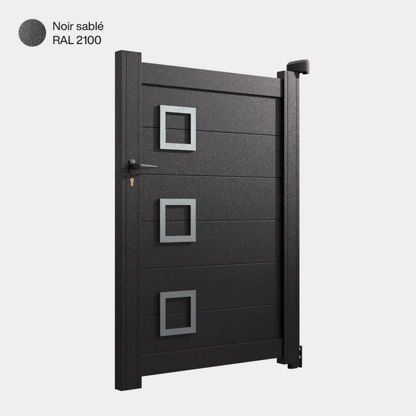 Portillon Cleveland Noir Sablé RAL 2100