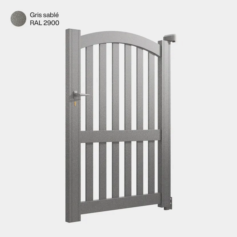 Portillon aluminium: Portillon Corfou Gris sable RAL 2900