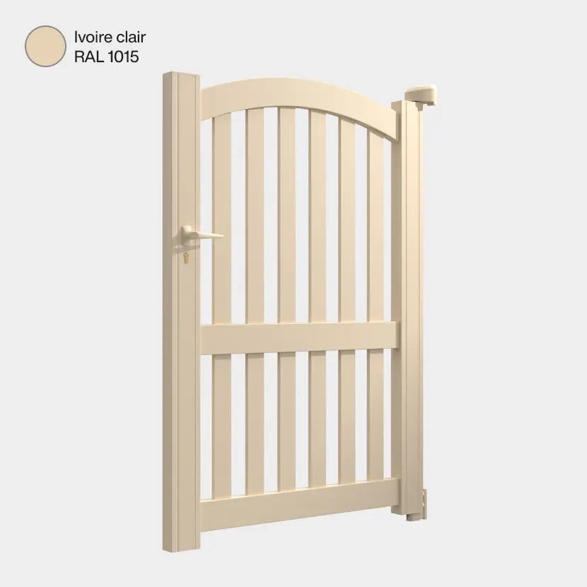 Portillon aluminium: Portillon Corfou Ivoire clair RAL 1015