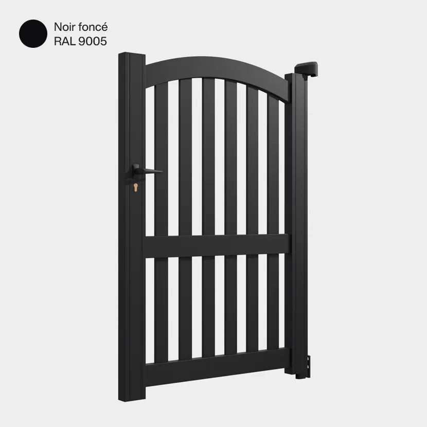 Portillon aluminium: Portillon Corfou Noir fonce RAL 9005