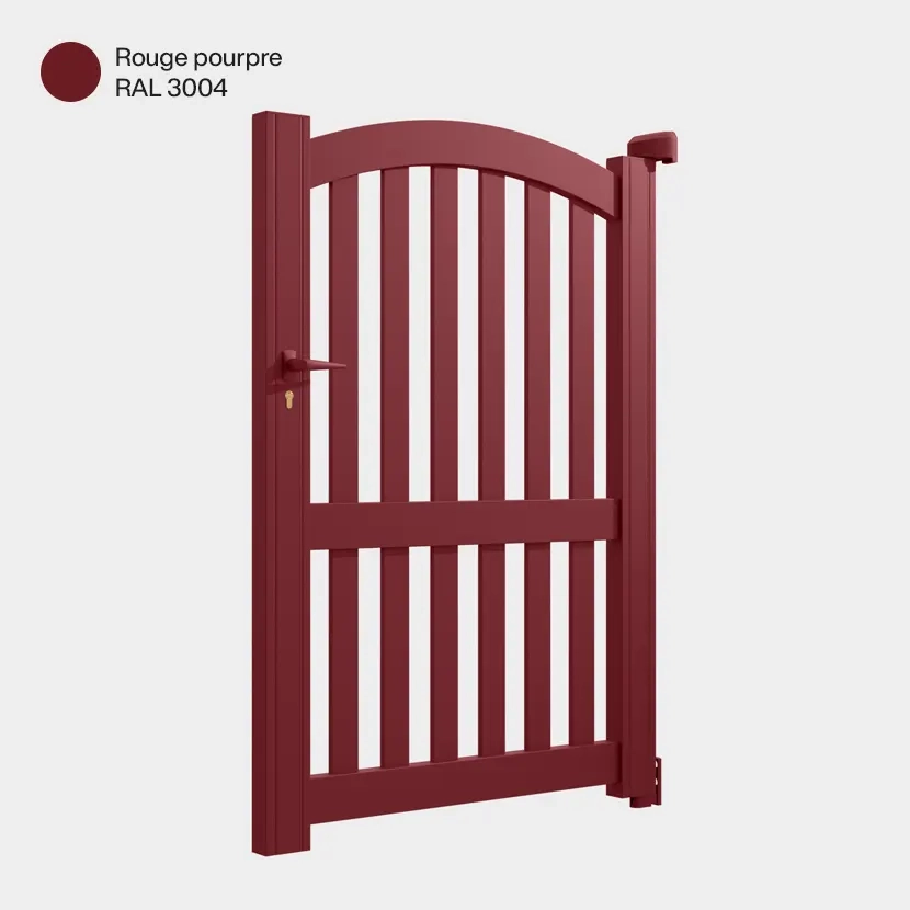 Portillon aluminium: Portillon Corfou Rouge Vin RAL 3005