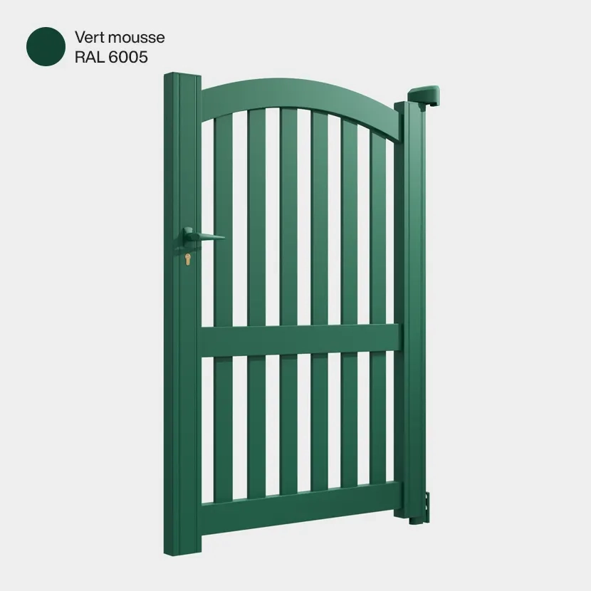 Portillon aluminium: Portillon Corfou Vert Mousse RAL 6005