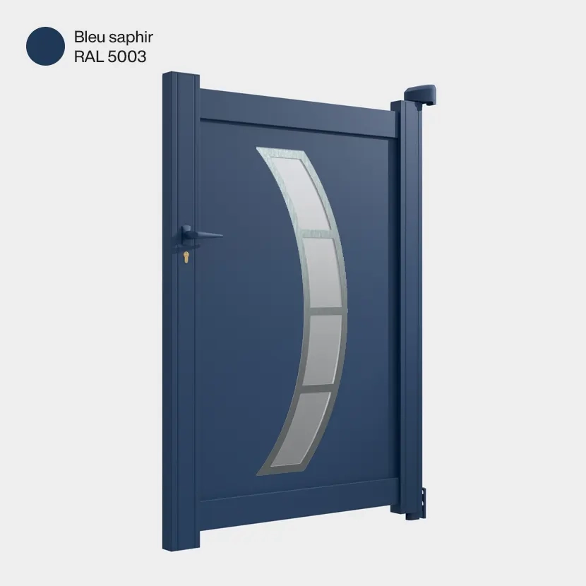 Portillon : Portillon aluminium DALLAS bleu saphir