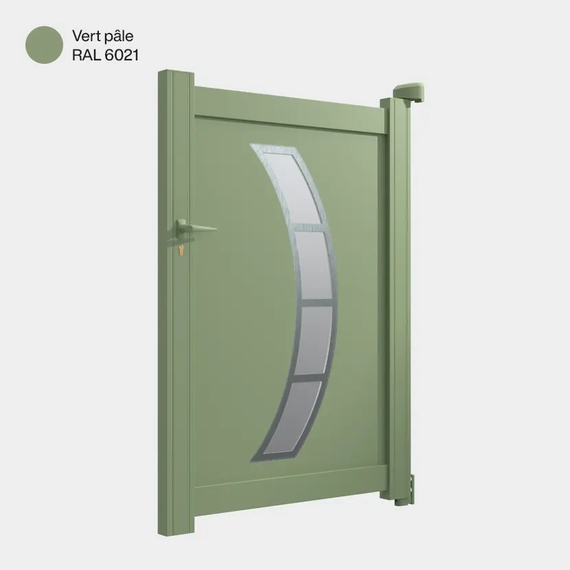 Portillon : Portillon aluminium DALLAS vert pale