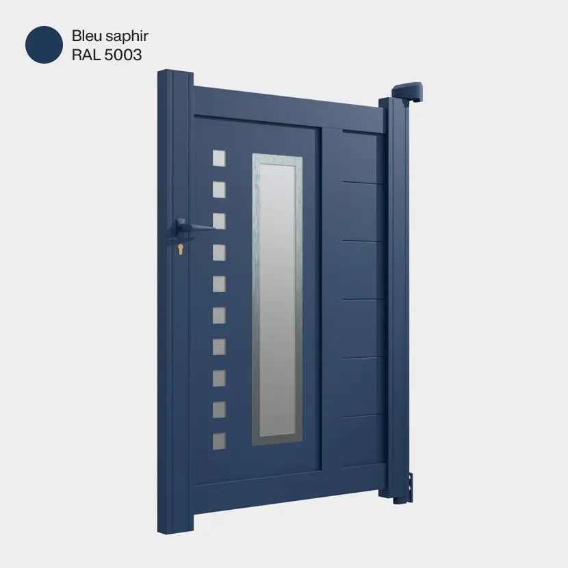 Portillon aluminium: Portillon Deauville Bleu saphir RAL 5003