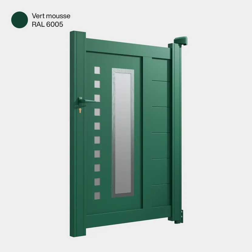 Portillon aluminium: Portillon Deauville Vert Mousse RAL 6005