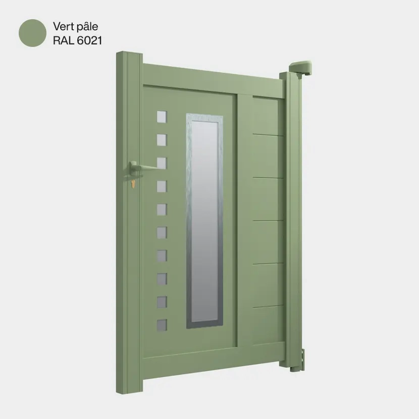 Portillon aluminium: Portillon Deauville Vert pale RAL 6021