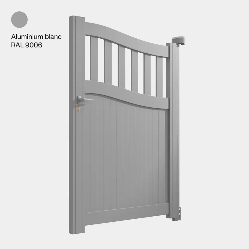 Portillon aluminium: Portillon Floride Aluminium blanc RAL 9006