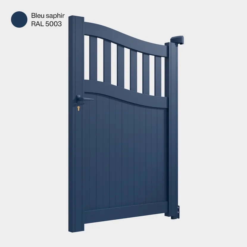 Portillon aluminium: Portillon Floride Bleu saphir RAL 5003