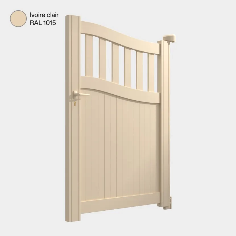 Portillon aluminium: Portillon Floride Ivoire clair RAL 1015