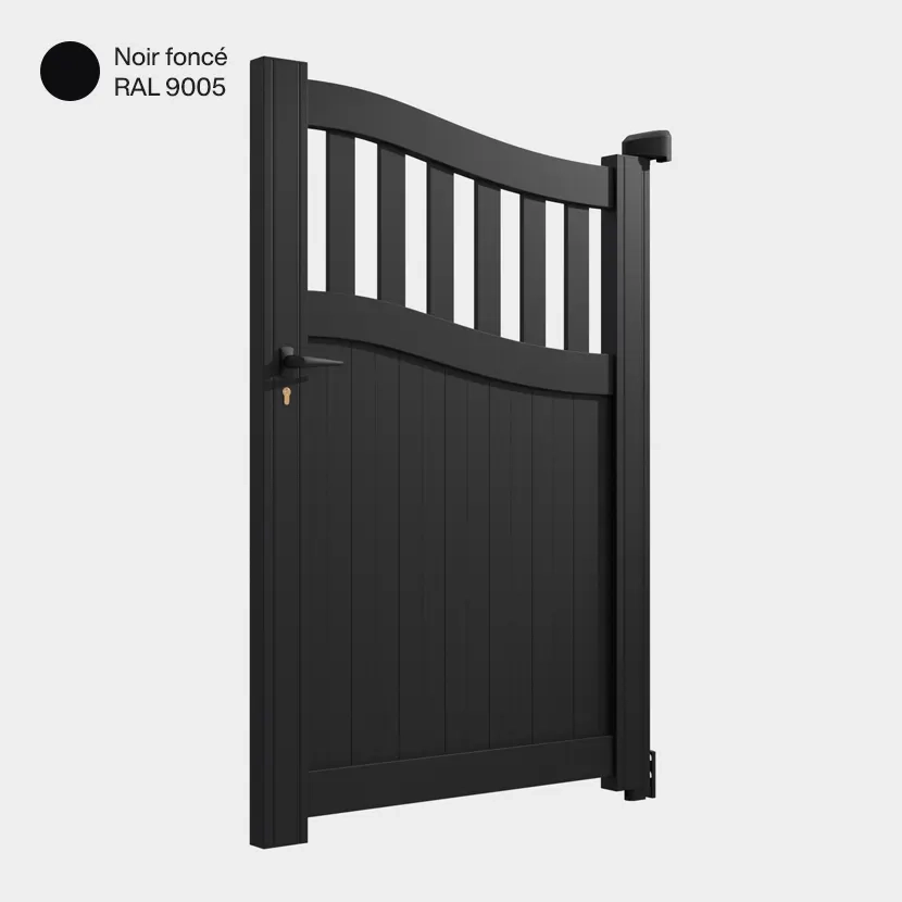Portillon aluminium: Portillon Floride Noir fonce RAL 9005