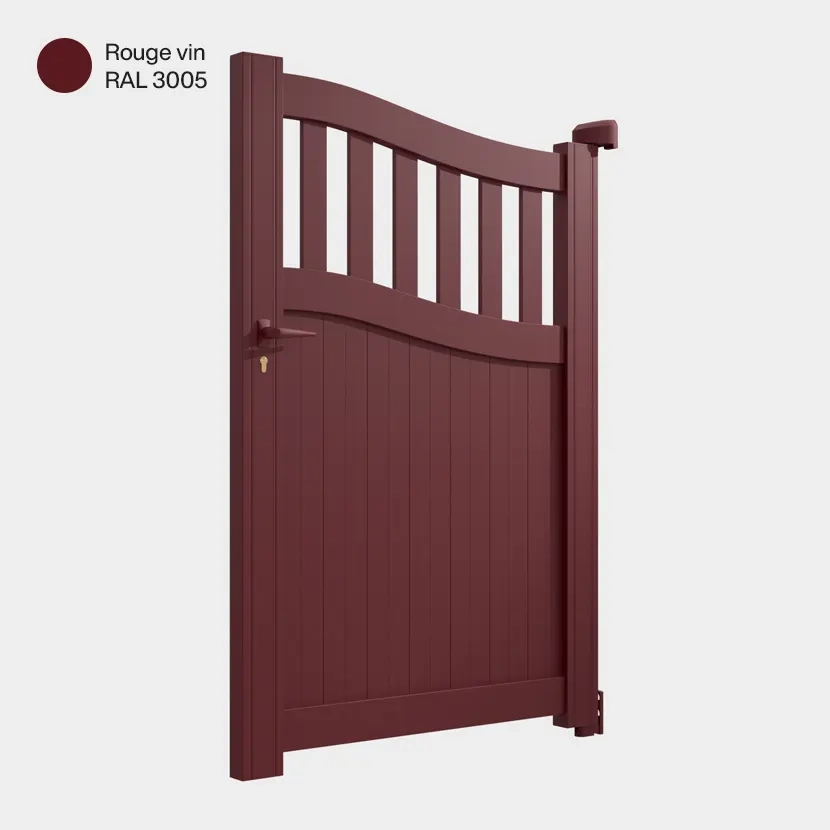Portillon aluminium: Portillon Floride Rouge Vin RAL 3005