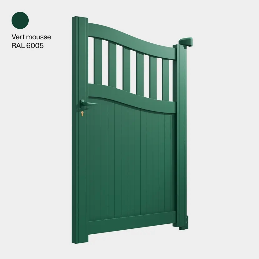Portillon aluminium: Portillon Floride Vert Mousse RAL 6005