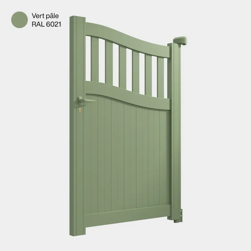 Portillon aluminium: Portillon Floride Vert pale RAL 6021