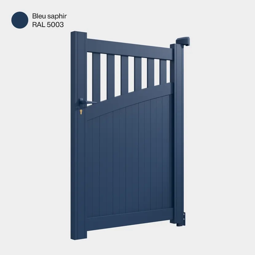 Portillon aluminium: Portillon Foca Bleu saphir RAL 5003