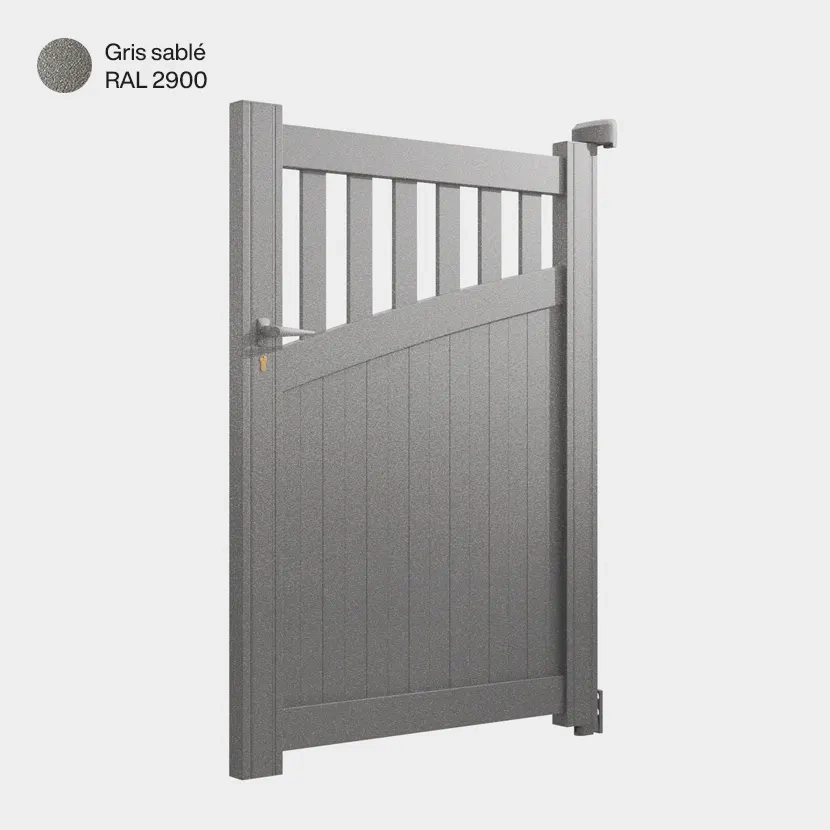 Portillon aluminium: Portillon Foca Gris sable RAL 2900