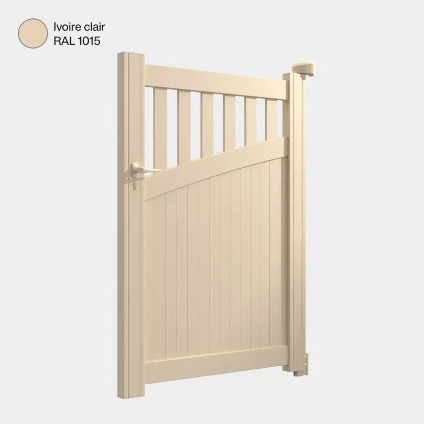 Portillon aluminium: Portillon Foca Ivoire clair RAL 1015