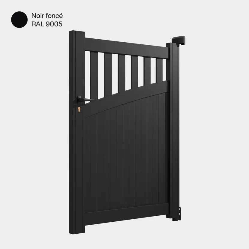 Portillon aluminium: Portillon Foca Noir fonce RAL 9005