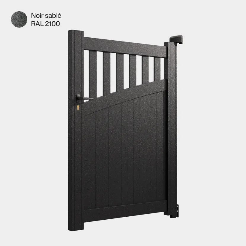 Portillon aluminium: Portillon Foca Noir sable RAL 2100