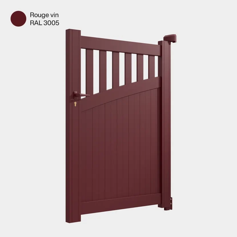 Portillon aluminium: Portillon Foca Rouge Vin RAL 3005