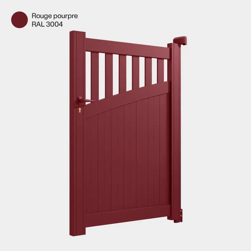 Portillon aluminium: Portillon Foca Rouge pourpre RAL 3004