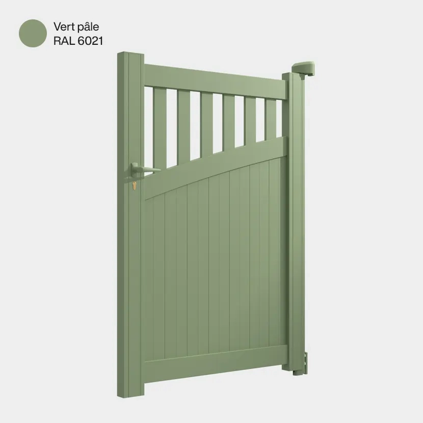 Portillon aluminium: Portillon Foca Vert pale RAL 6021