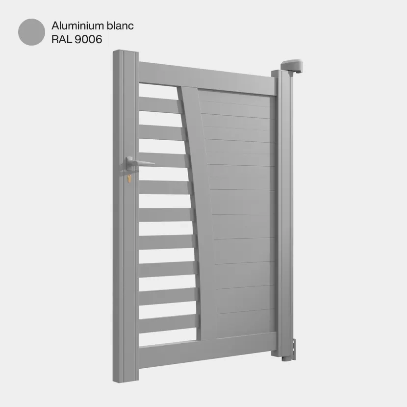 Portillon aluminium: Portillon Helsinki Aluminium blanc RAL 9006