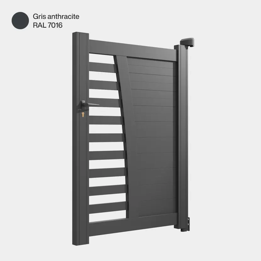 Portillon aluminium: Portillon Helsinki Gris Anthracite RAL 7016