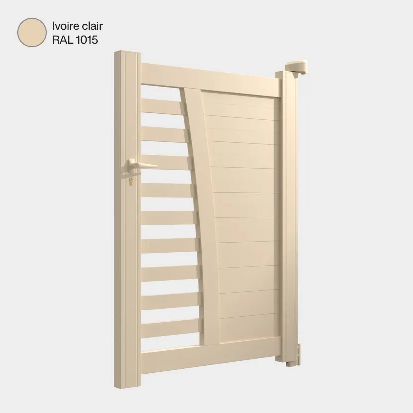 Portillon aluminium: Portillon Helsinki Ivoire clair RAL 1015