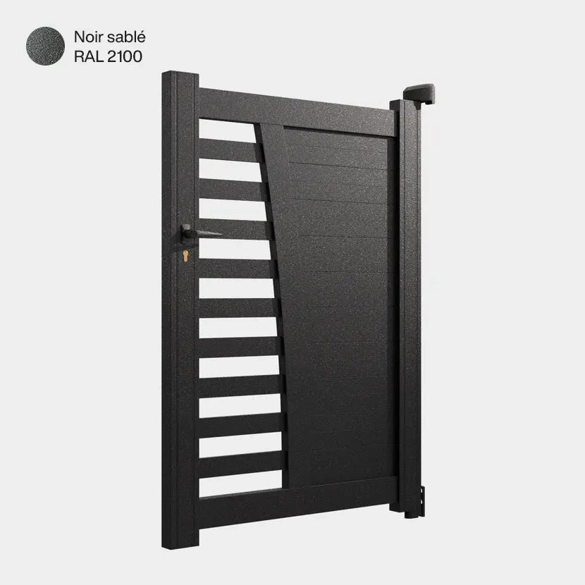 Portillon aluminium: Portillon Helsinki Noir sable RAL 2100