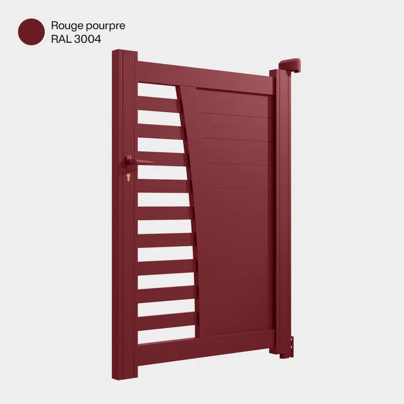 Portillon aluminium: Portillon Helsinki Rouge pourpre RAL 3004