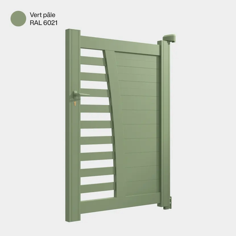 Portillon aluminium: Portillon Helsinki Vert pale RAL 6021